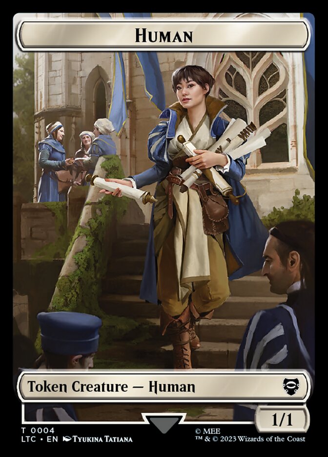 mtg human soldier commander deck Magic: The Gathering Final Fantasy VII Human Token // Human Soldier