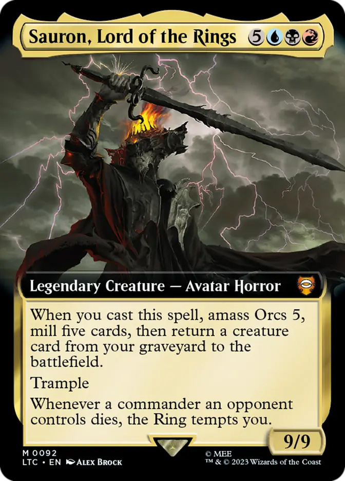 mtg lotr card kingdom Galadriel of Lothorien LotR THE RING TEMPTS YOU Magic MTG Custom Comma  CommanderComplete Form your Fellowship and battle for the fate of Middle One Ring Card From Magic: