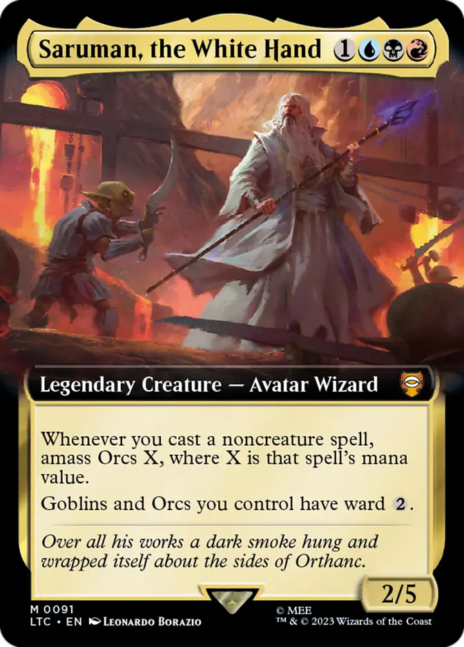 saruman mtg card MTGNexus Its also an Orc Saruman, the White Hand |