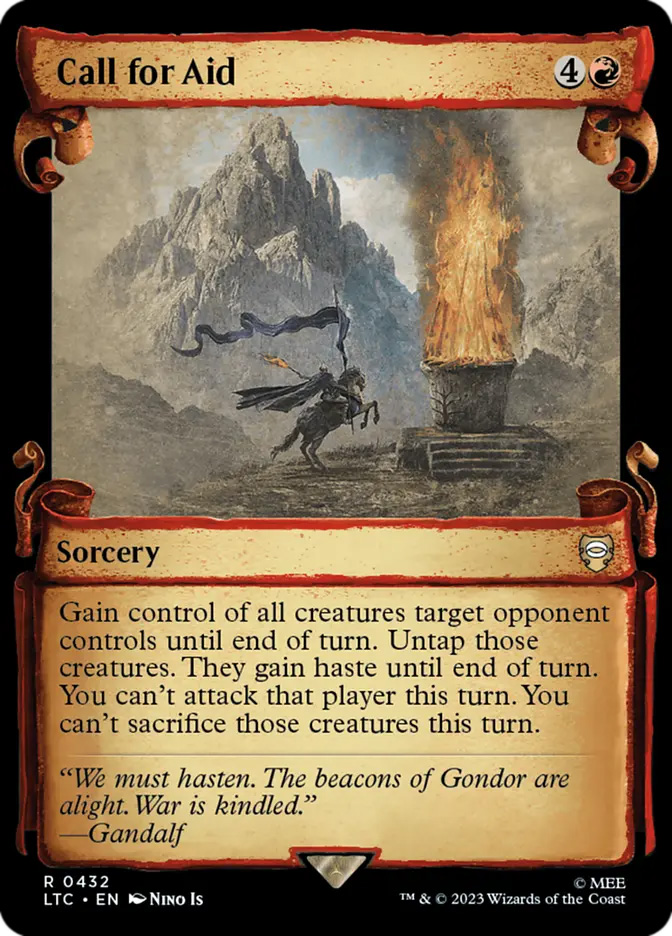 forth eorlingas mtg card Magic The Gathering - The Lord of the Rings Whenever one or more creatures you control deal combat damage to one or more players this turn Play Forth Eorlingas! X=5, all