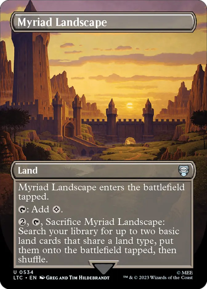 myriad mtg cards Landscape Commander: March of the Machine | Magic sacrifice it and create a number of 1/1 colorless Construct artifact creature tokens equal to its power. mtg best myriad cards The