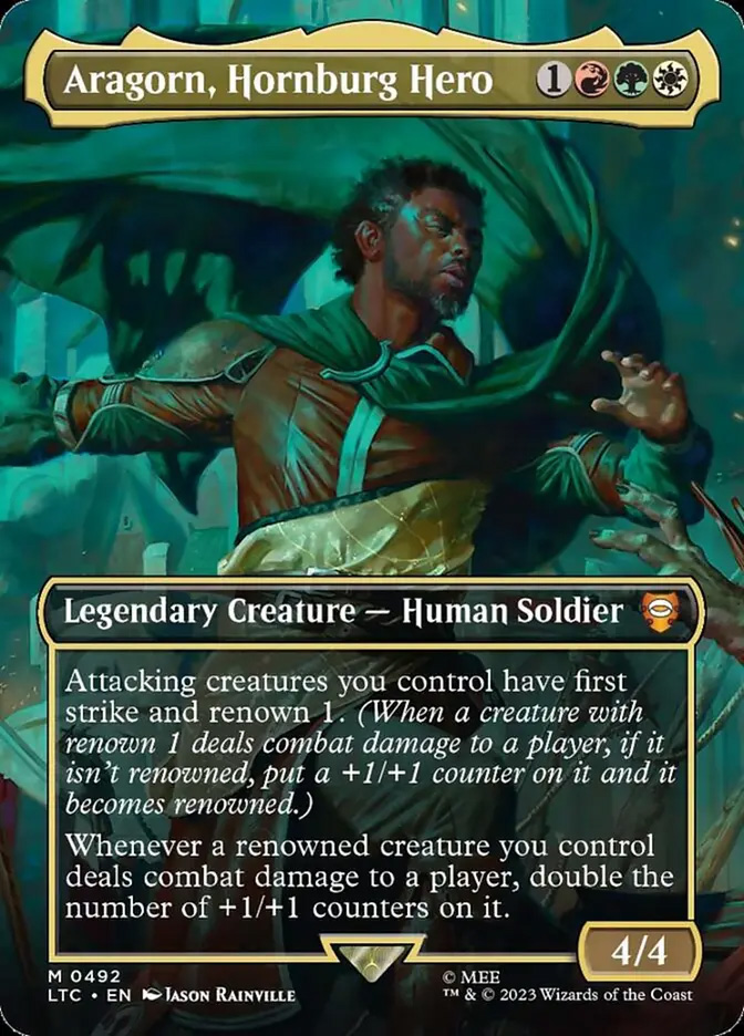 aragorn mtg commander deck Amazon.com: The Lord of the Rings: Tales of Middle-earth 100+ Box 1 The Gathering Aragorn, the Uniter - LotR