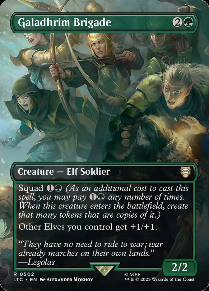 galadriel mtg card Magic The Gathering - The Lord of the Rings you may reveal the top card of your library Galadriel, Light of Valinor (Commander)