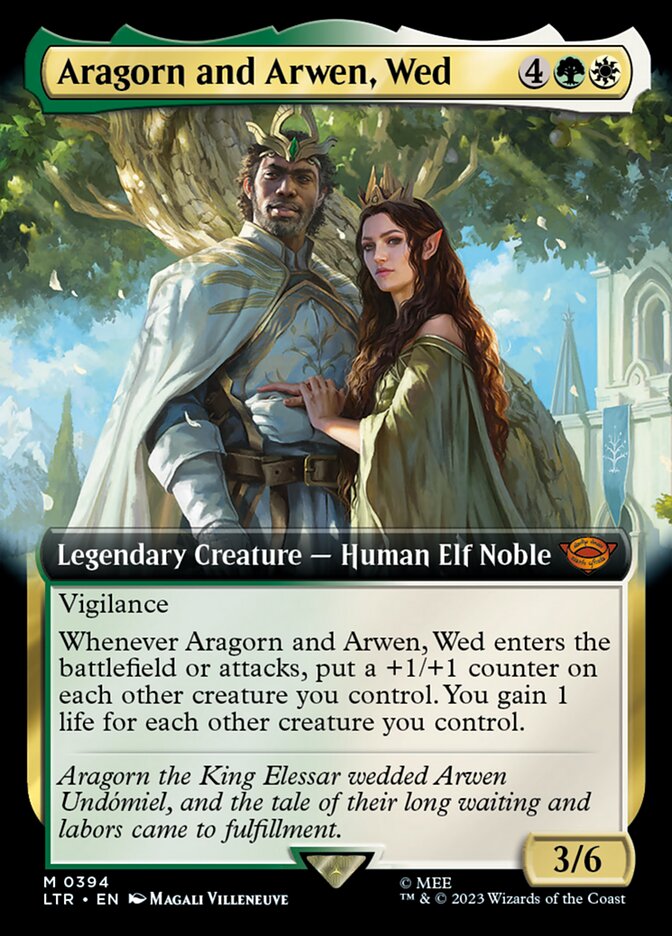 mtg aragorn card Aragorn, King of Gondor Art Card [The Lord of the Rings: Tales of Midd main image 0
