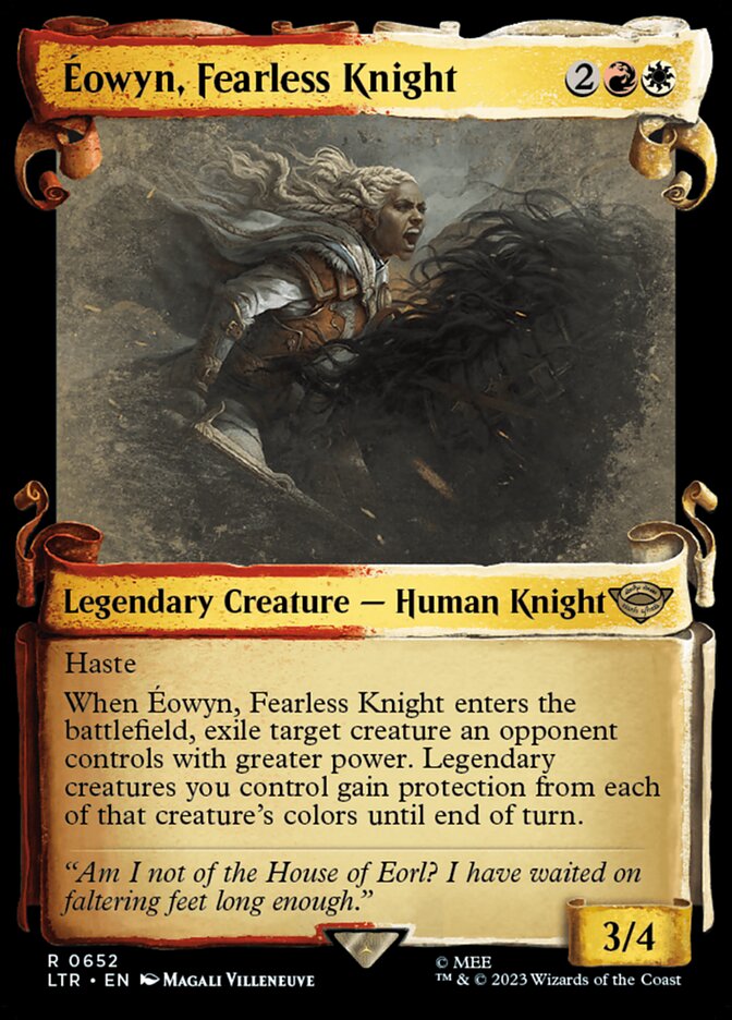eomer mtg card Eomer's Spear (4U268) target player becomes the monarch Eomer, Marshal of Rohan SCENE
