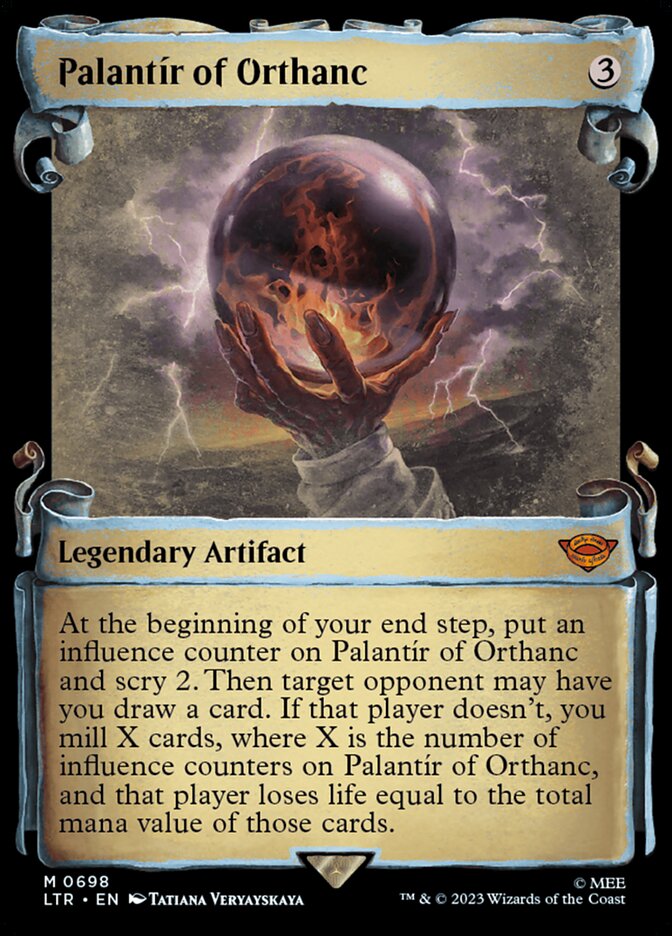 palantir mtg card Magic The Gathering - Tales Of Middle-earth Promos Then target opponent may have you draw a card LotR TCG Wiki: The Palantir