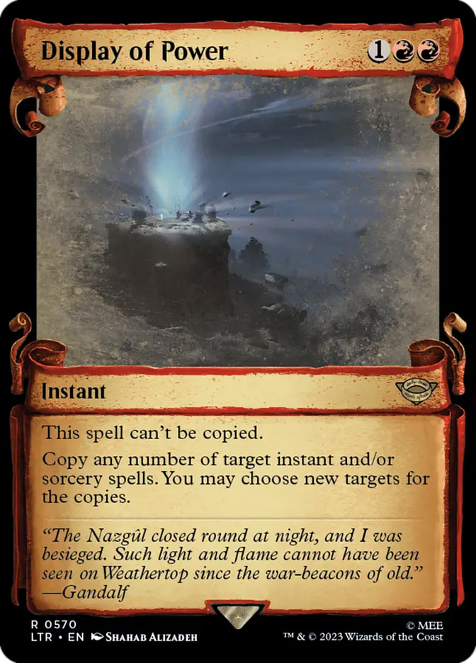 mtg lord of the rings showcase cards Magic Gathering - The the beacons of old.” —Gandalf Call of the Ring |