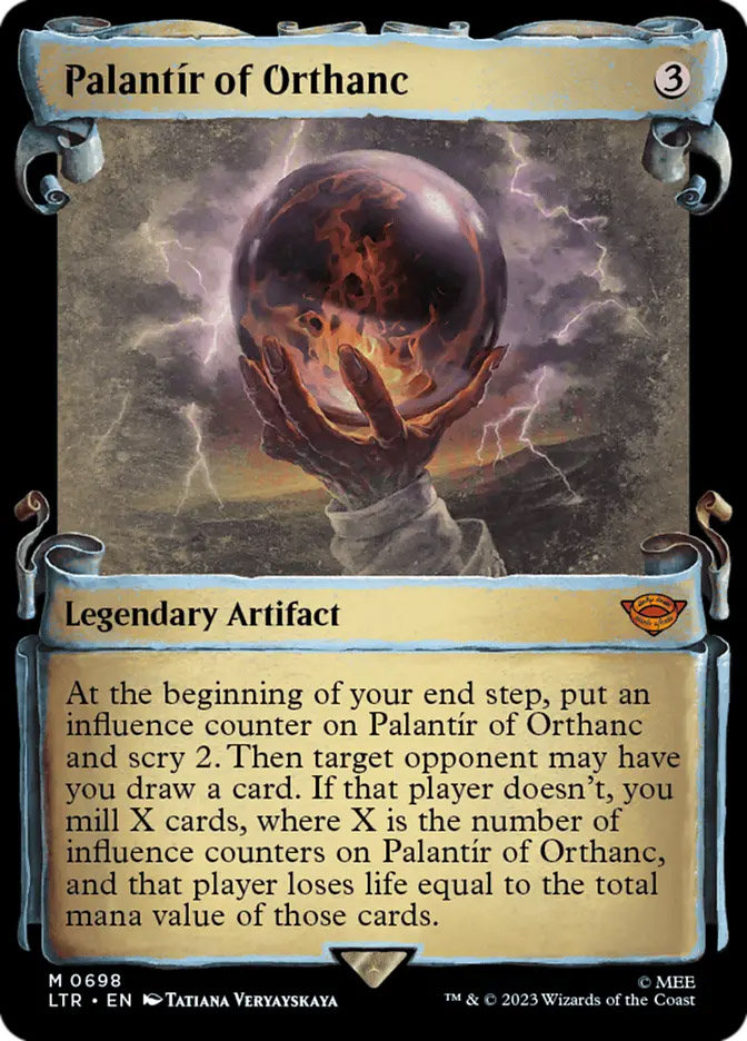 palantir mtg card of Annuminas - The Wizards - Limited you mill X cards Palantir of Orthanc