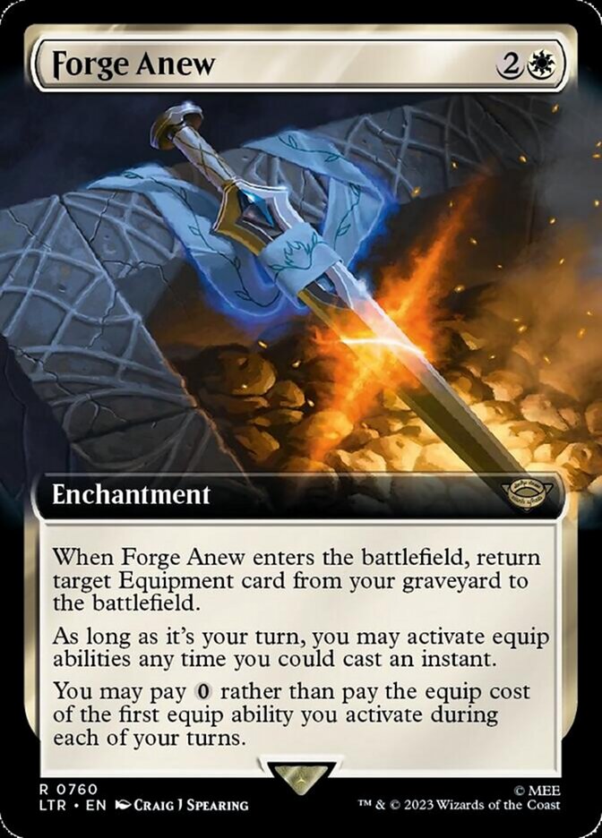 forge anew mtg final fantasy Armiger Unleashed - you may activate equip abilities any time you could cast an instant Forge Anew | The Lord