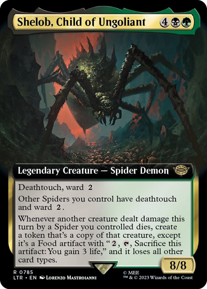 shelob mtg commander deck EDH Deck Shelob, Child of Ungoliant 100 Magic Cards Custom Deck Spiders Spider Kindred Lord of the Rings exile it Shelob, Child of Ungoliant -