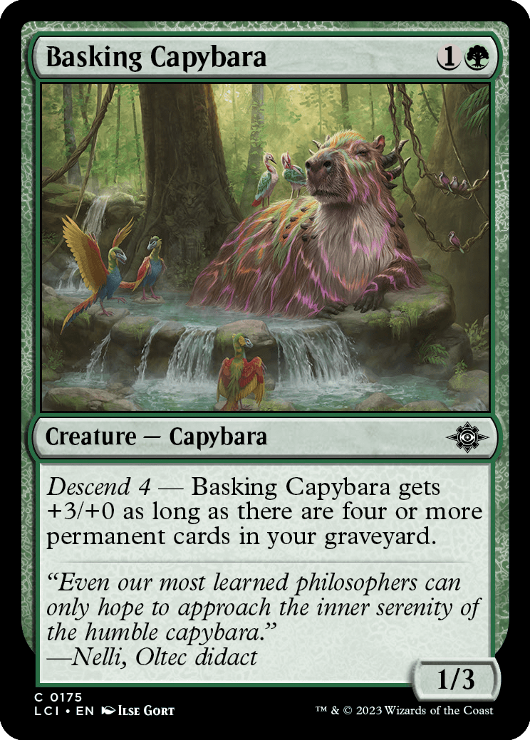 Basking Capybara | The Lost Caverns of Ixalan Foil | Standard | Card Kingdom