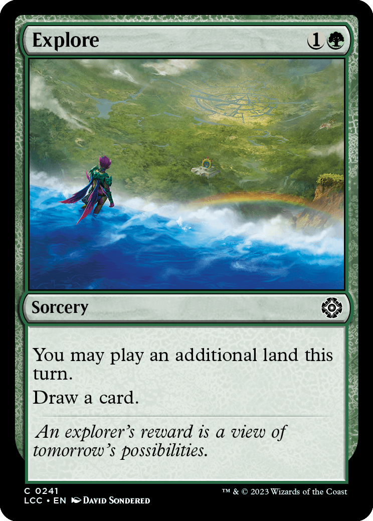 mtg the lost caverns of ixalan commander deck Over Brick  Magic: The Gathering foil with a special treatment Explore | The Lost Caverns