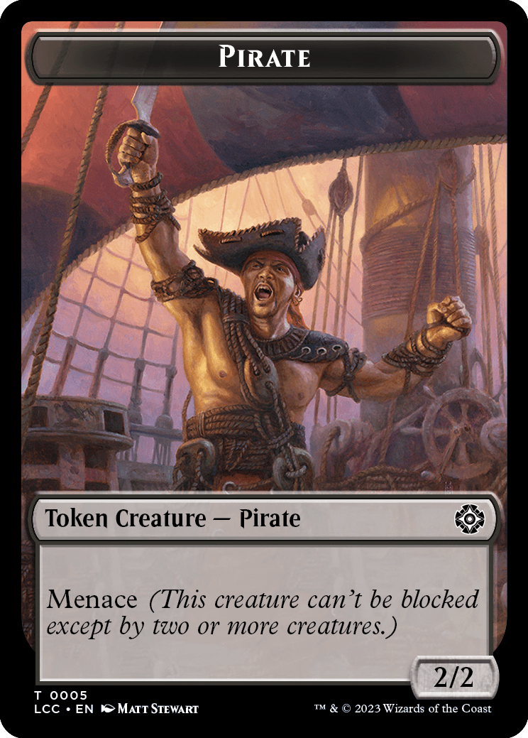mtg pirate commander deck Breeches, Brazen Plunderer and Malcolm, Keen-Eyed Navigator PARTNERS Pirate  Tribal Magic MTG Custom Commander Deck main image 0