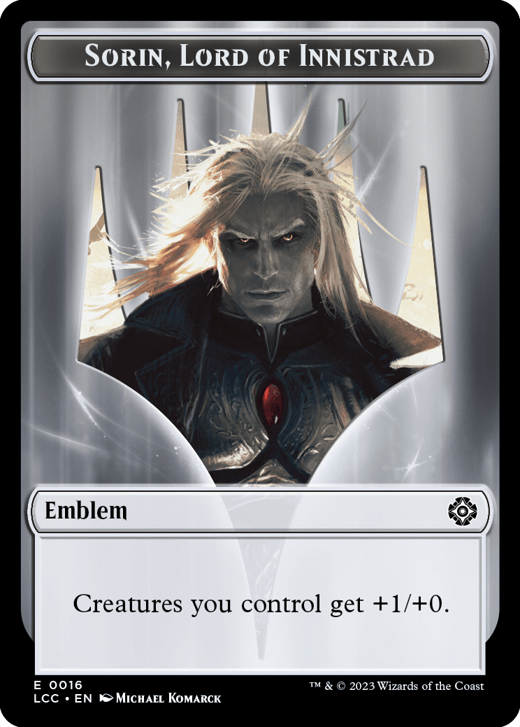 Sorin, Lord of Innistrad Emblem // Vampire Token | The Lost Caverns of  Ixalan Commander Decks | Commander | Card Kingdom