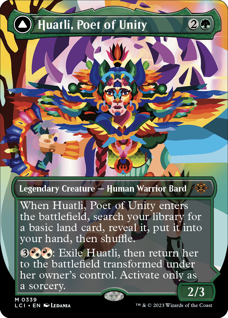 mtg aztec cards Huatli, Poet of Unity | The Lost Caverns of Ixalan Variants | Standard Legendary Planeswalker Huatli Magical Thinking: Ixalan - A