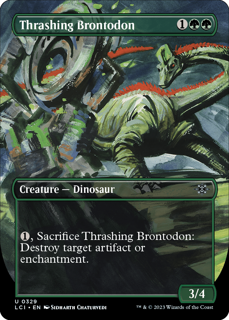 Thrashing Brontodon | The Lost Caverns of Ixalan Variants Foil