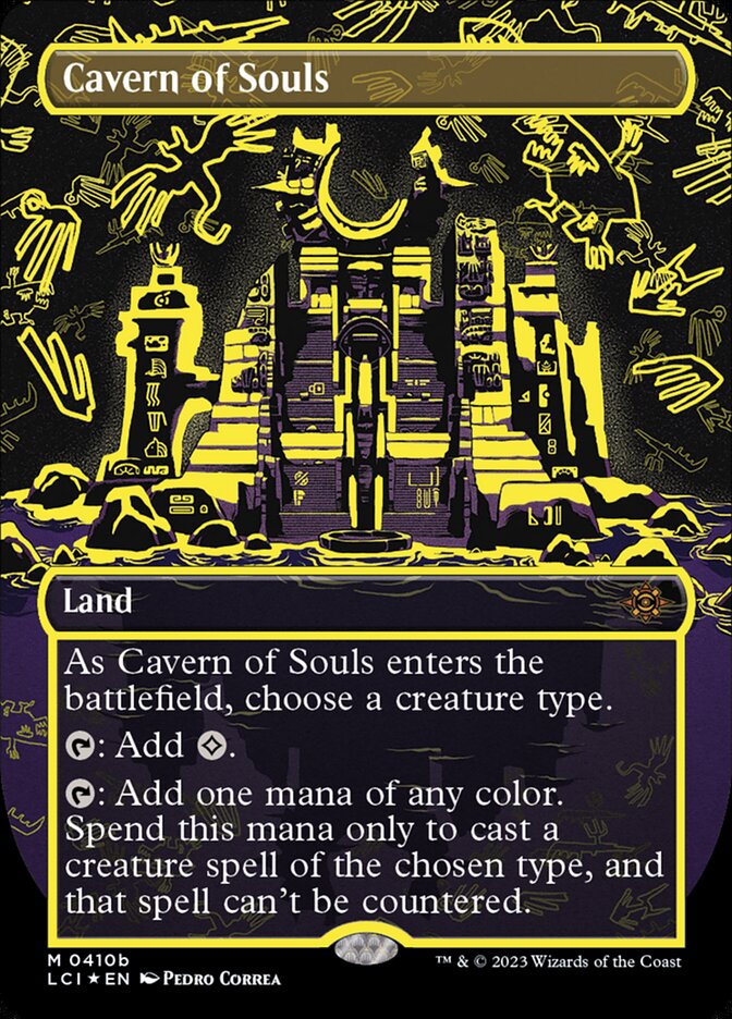 (foil)魂の洞窟/Cavern of Souls(2X2-BF) Cavern of Souls (Borderless) - Double Masters 2022 - Magic