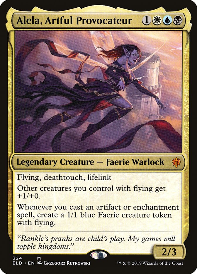 alela mtg commander deck Alela, Artful Provocateur FLYING TOKENS SPELLS Magic MTG Custom Commander  Deck main image 1