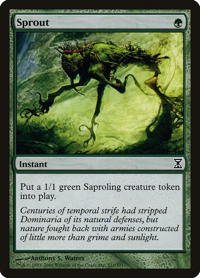 Magic the Gathering [060] TIME SPIRAL Single Card - 221/301 : Sprout