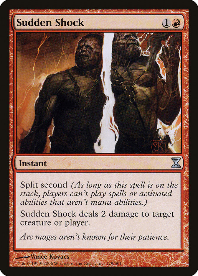 shock mtg card 1st Edition) Shock Striker (Yellow) main image 1