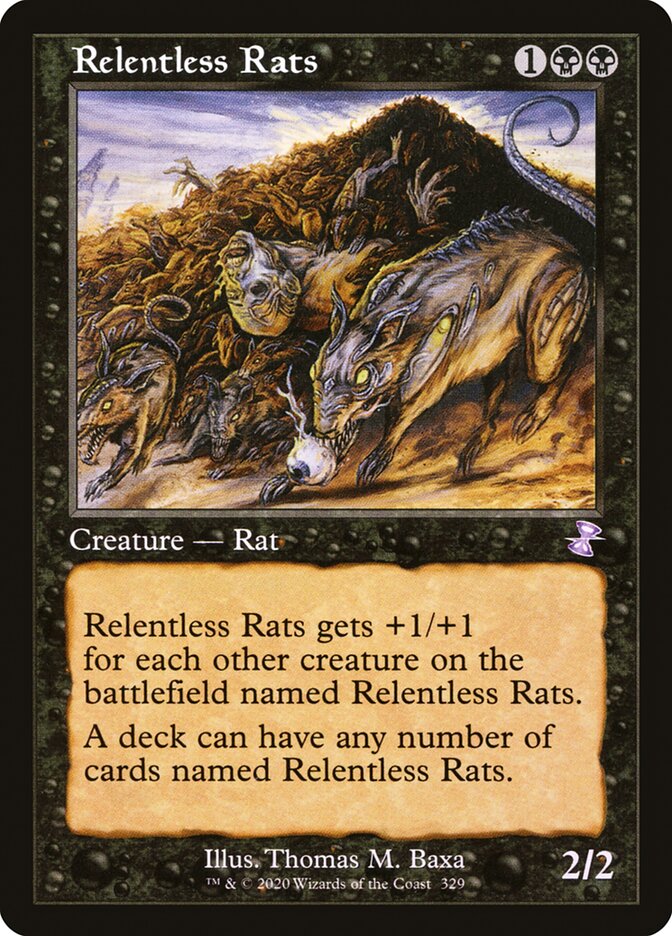 執拗なネズミ　Relentless Rats SLD757 psa10 foil Relentless Rats · Secret Lair Drop (SLD) #757 · Scryfall Magic