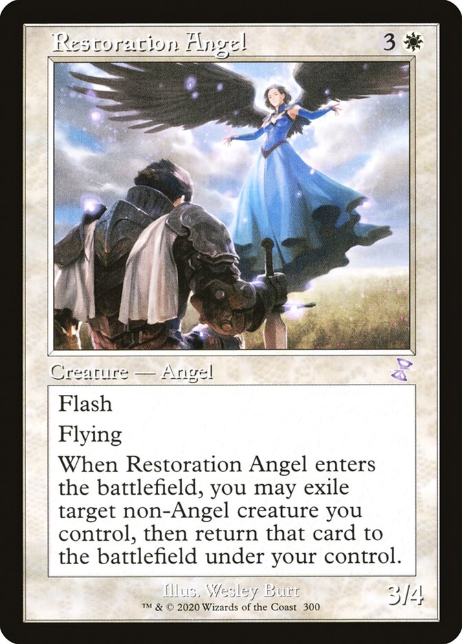 (300) Magic The Gathering Time Spiral Remastered: Extras Single: Restoration Angel Holo Time Shifted