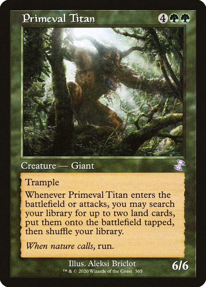 原始のタイタン/Primeval Titan Retro Frame Foil Primeval Titan
