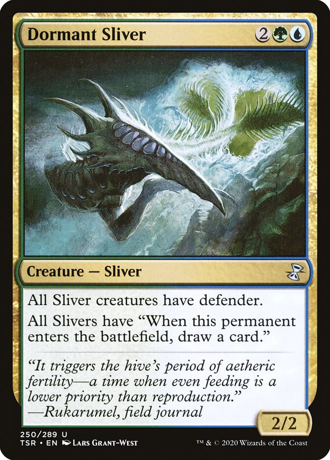 mtg sliver card draw Opaline (Extended Art) [Secret Lair Drop Promos] that creature attacks each combat if able and attacks a player other than you if able.) The way it shakes its hood is astonishingly irritating The First Sliver (Commander) -
