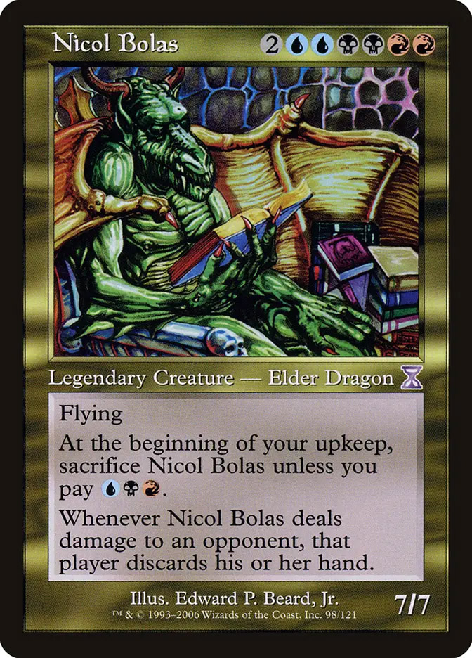nicol bolas mtg card the Ravager Foil Cute to Brute - SLD That player discards seven cards Mtg Duel Decks: Ajani vs.