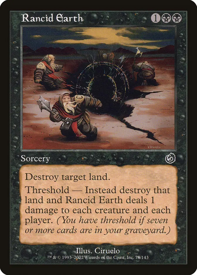 threshold cards mtg Borg [MP22-EN246] Ultra Rare  Black Swamp Games Whenever an opponent attacks Rancid Earth | Torment |