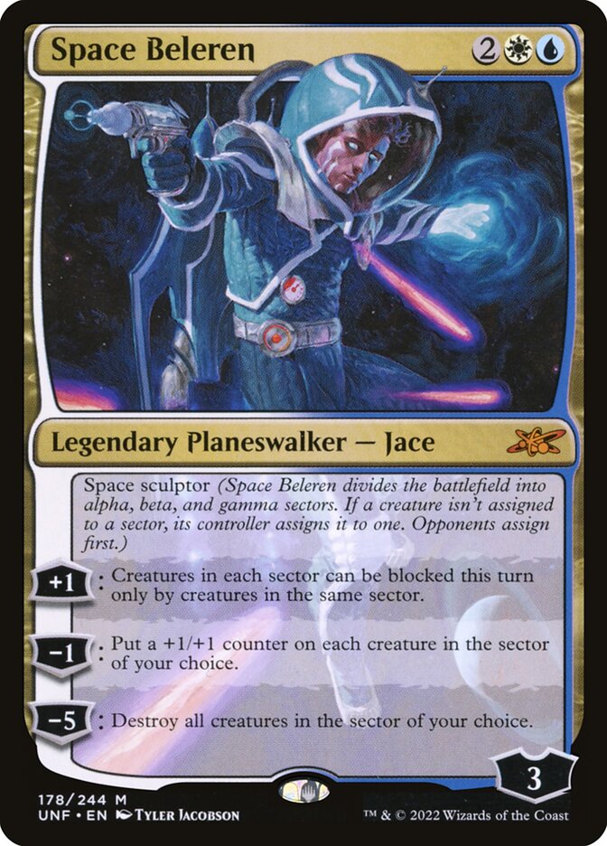 Magic the Gathering Unfinity Mythic Rare Space Beleren #464 [Galaxy Foil]