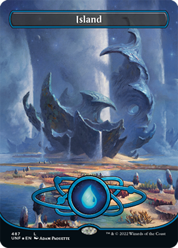 mtg island card Magic The Gathering - (259) (259/274) Unfinity (UNF) #236 Illustrated by Adam Paquette Magic MTG Singles (All)  Tagged