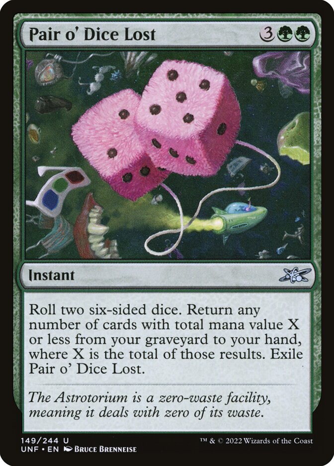 Pair o' Dice Lost | Unfinity Foil | Card Kingdom