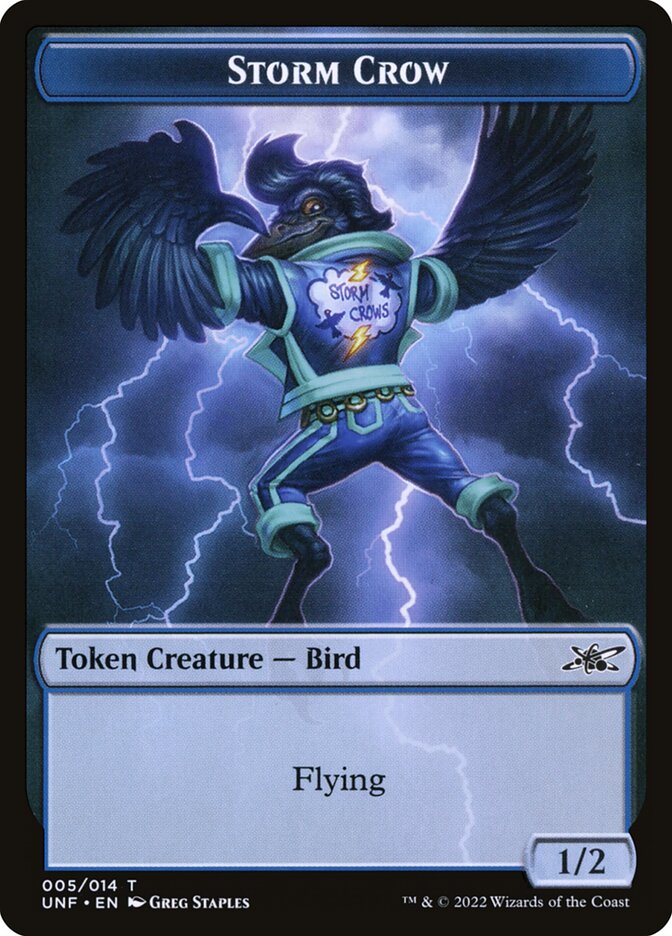 mtg crow cards Magic the Gathering Storm x 4 Blue Island 6th & 8th Edition Birds summer is starting. Storm Crow Token | Unfinity