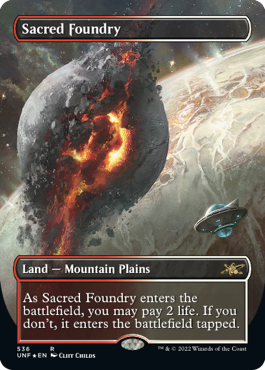 Sacred Foundry | Unfinity Variants Foil | Card Kingdom