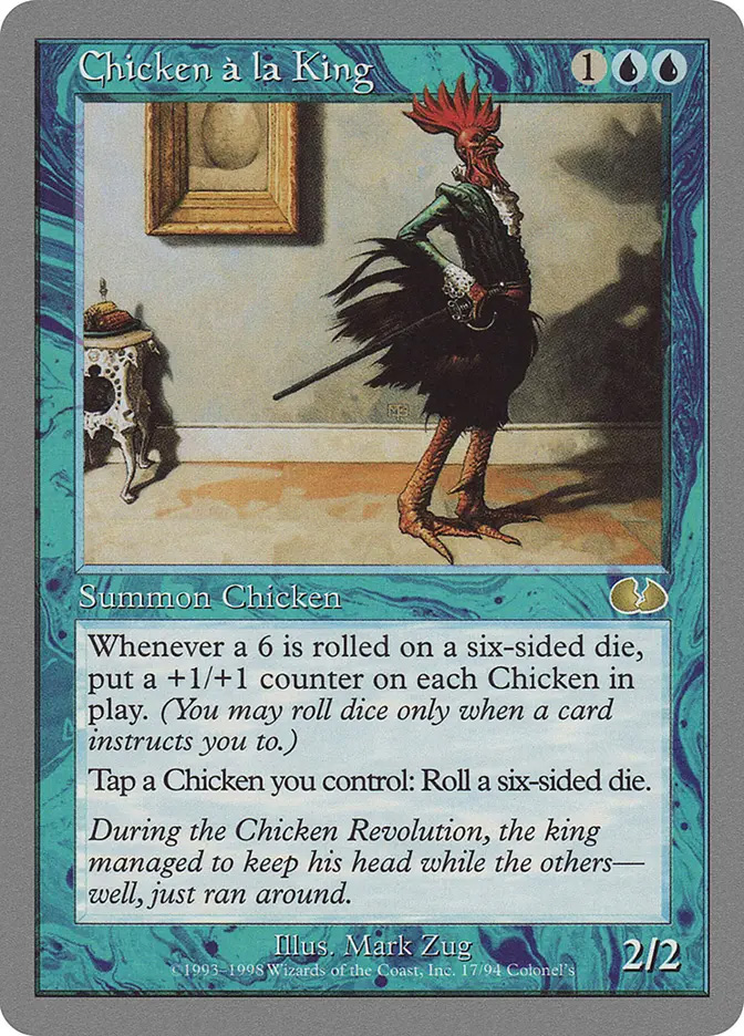 robot chicken mtg card [Celebration Cards] sided die MTG - FOOD || ROBOT