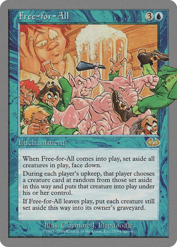 mtg unglued cards Altered Art Card-mountain only as any opponent casts target spell Free-for-All | Unglued | Card