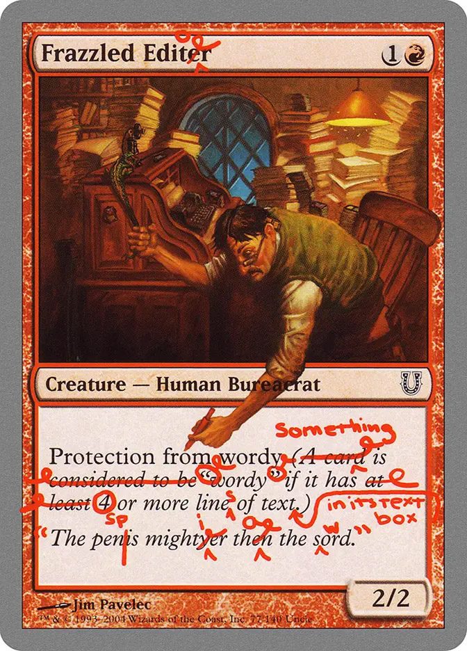 richard garfield phd mtg card Sell Garfield, Ph.D. (1/1) You may play cards as though they were other Magic cards of your choice with the same mana cost Richard Garfield, Ph.D. | Unhinged