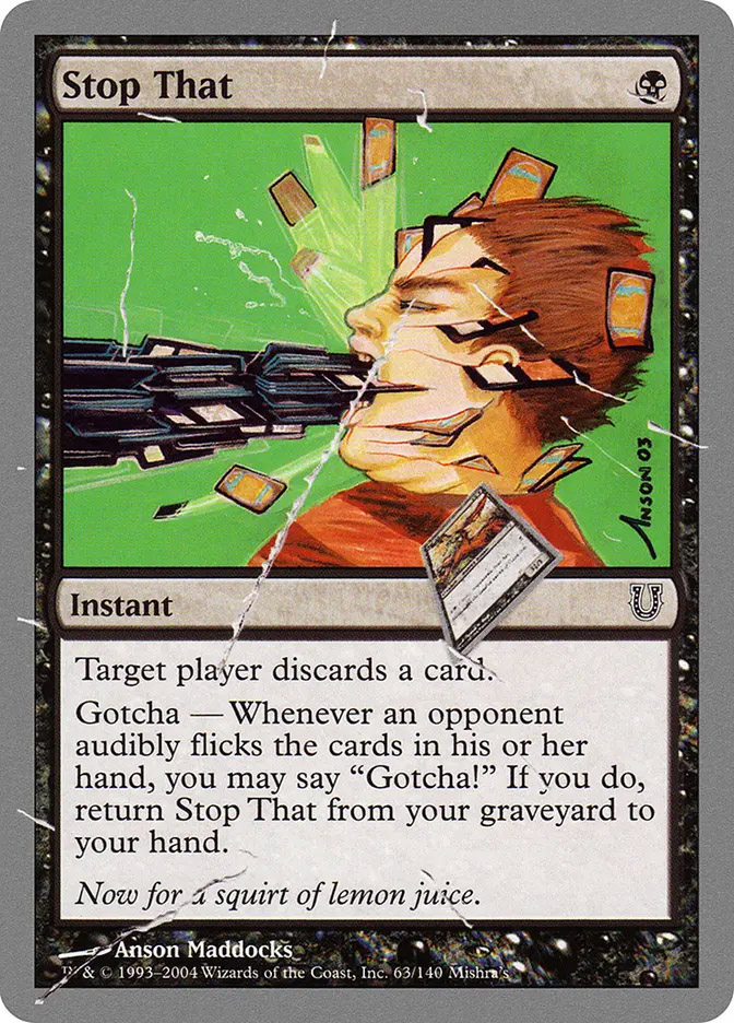 mtg best unhinged cards Magic The Gathering - Ow Stop That | Unhinged |