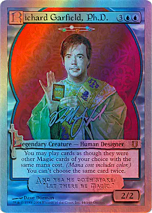 richard garfield mtg card Event #_(Mana cost includes color.) _# You cant choose the same card twice. Richard Garfield