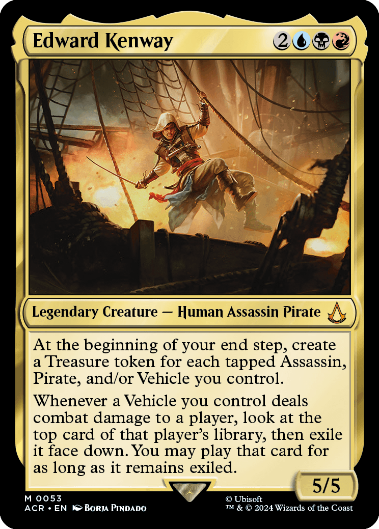 MTG エドワード・ケンウェイ　Edward Kenway テクスチャーfoil MTG Edward Kenway Textured Foil M0269 ACR EN Assassin's