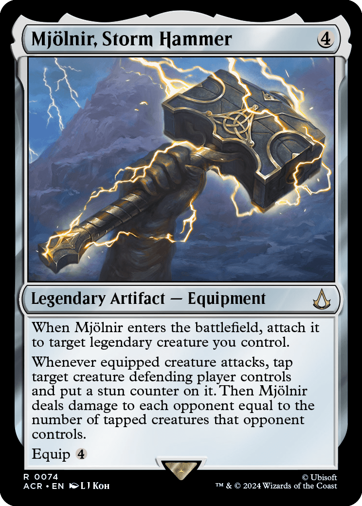 mjolnir mtg card Magic The Gathering - Universes Beyond - Assassin's Creed - Mjölnir, Storm  Hammer (Extended Art) main image 0