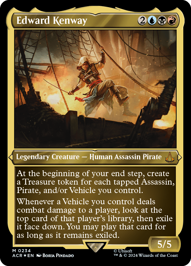 MTG エドワード・ケンウェイ　Edward Kenway テクスチャーfoil MTG - Edward Kenway TEXTURED FOIL Assassin's Creed JAPANESE
