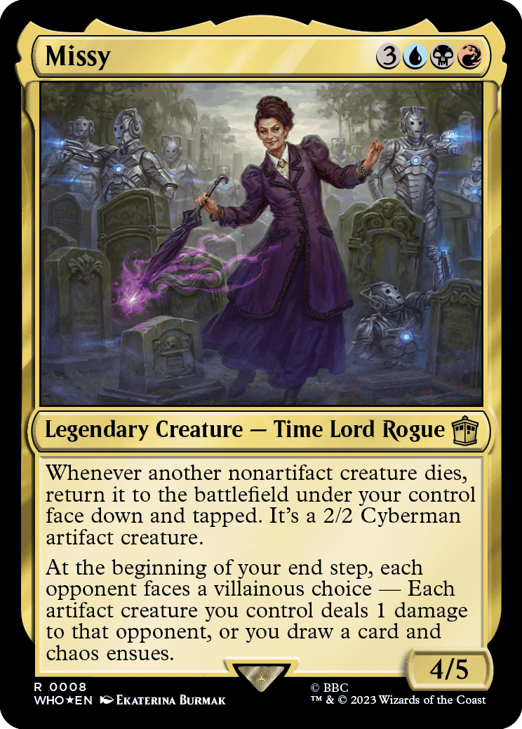 davros mtg card Magic: The Gathering Doctor Who Commander Deck or that player discards a card. Davros, Dalek Creator | Universes