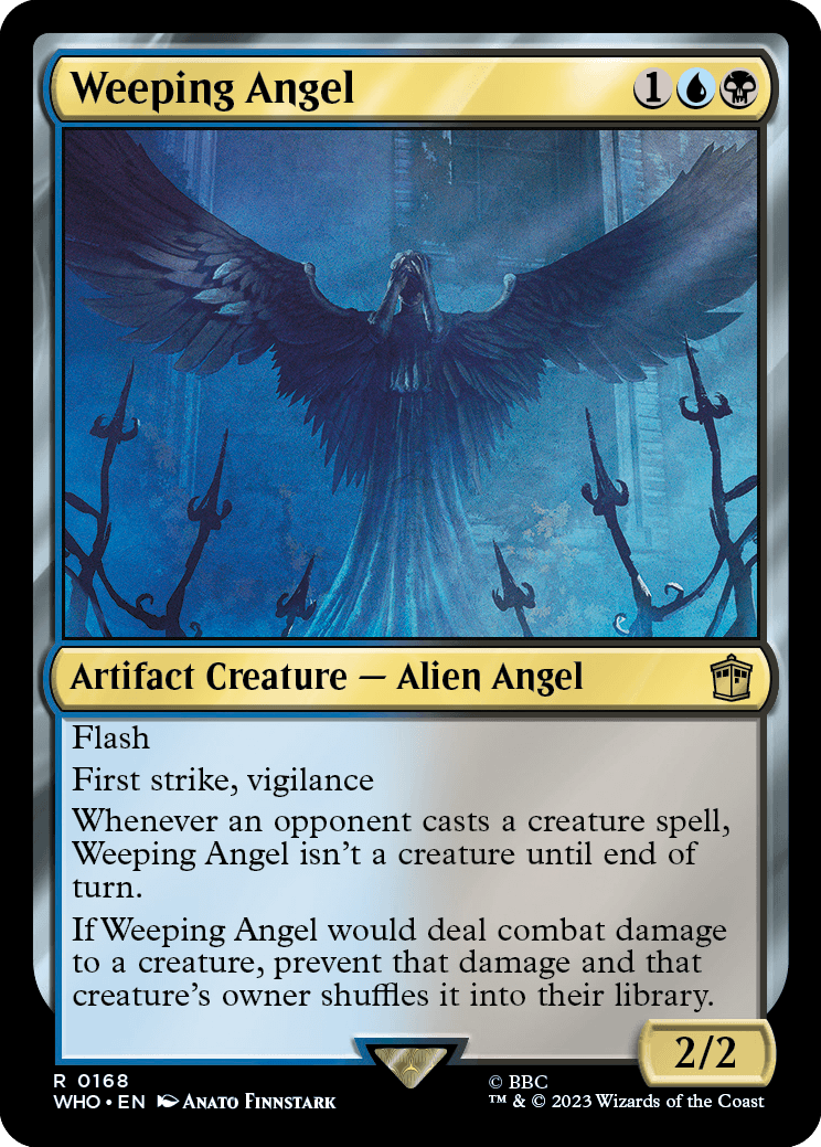 MTG 【Foil】Doctor Who: The Weeping Angels Weeping Angel (WHO-549) - Doctor Who: (Showcase) (Borderless) Foil