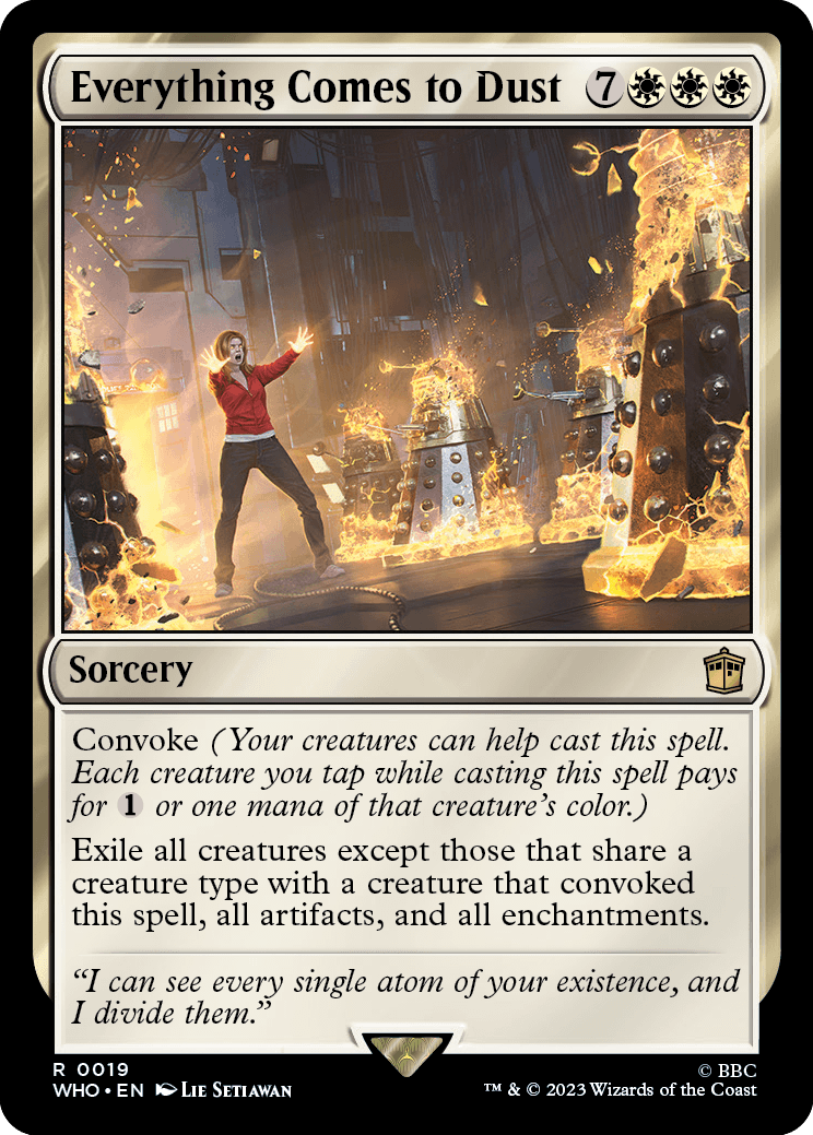 Everything Comes to Dust | Universes Beyond: Doctor Who | Standard | Card  Kingdom
