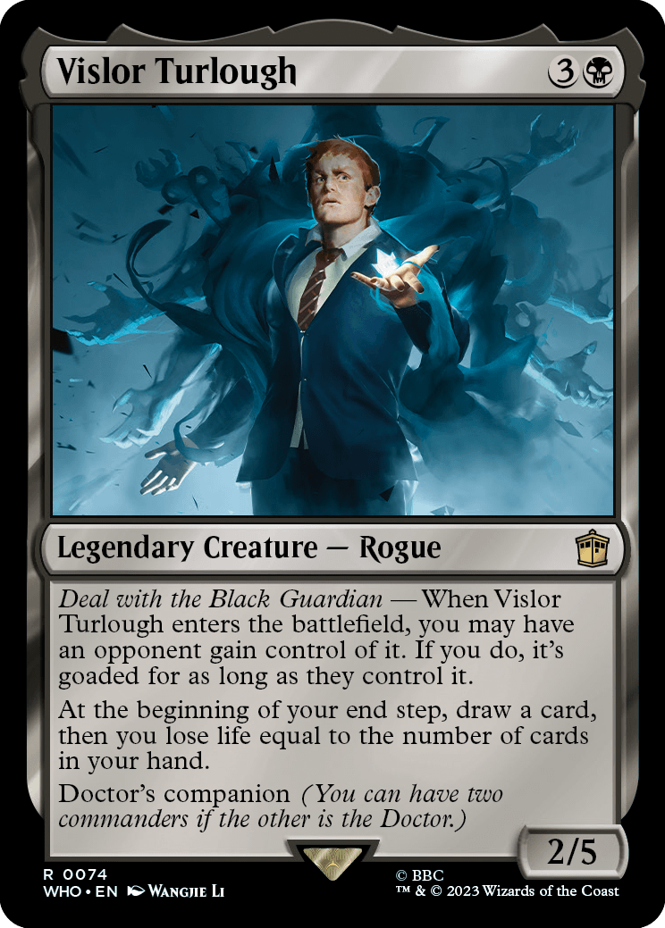 dr who cards mtg Magic The Gathering - Doctor - Blast from the Past choose an opponent to also copy it Vislor Turlough | Universes Beyond: