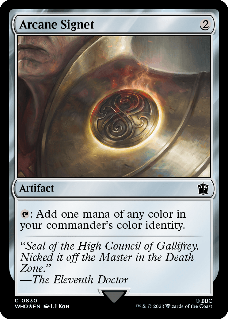 Arcane Signet | Universes Beyond: Doctor Who Foil | Standard