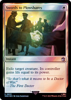 Swords to Plowshares | Universes Beyond: Doctor Who Foil | Standard | Card  Kingdom