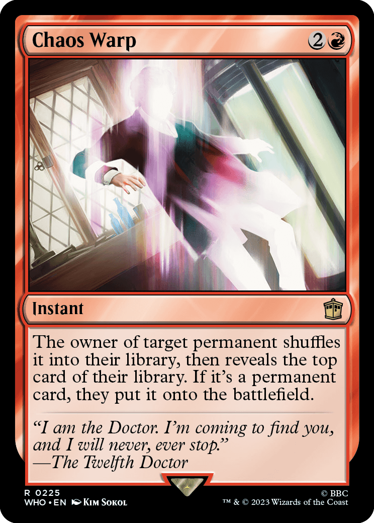 mtg warp cards Shadow in the | (Surge Foil) | Universes Beyond: Warhammer 40,000 | (40K) | Magic: The Gathering Each player shuffles all permanents they own into their library Chaos Warp - Proxy Full